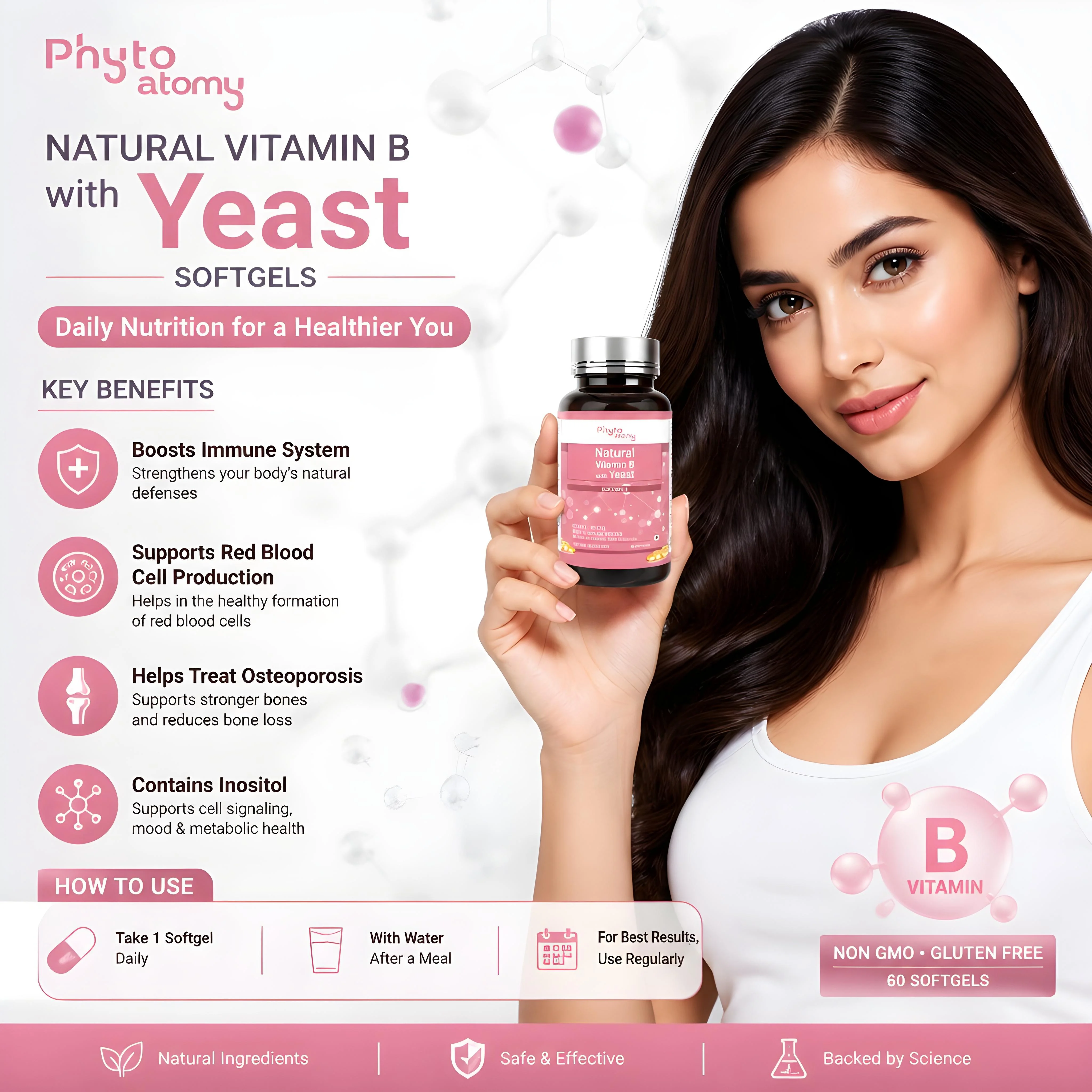 Natural Vitamin B 12 Softgel Capsule (60 Capsule ) (HS00573)